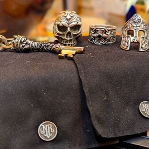 NIGHT RIDER STERLING SILVER MENS JEWELERY🎁🎁🎄🎄 SOLD